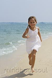 Mind Body Soul - little girl running on beach