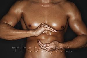 Mind Body Soul - torso of muscular man