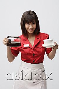 AsiaPix - Waitress serving coffee
