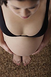 AsiaPix - Top view of pregnant woman