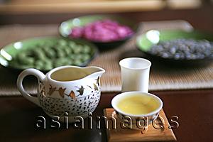 Asia Images Group - Tea set display, Shanghai, China