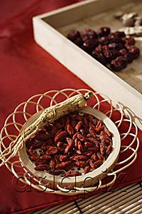 AsiaPix - Still life of wolf berries, ginseng and red dates