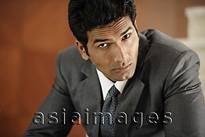 Asia Images Group - businessman with serious expression