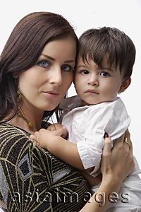 Asia Images Group - mother holding baby boy