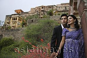 Asia Images Group - young couple on balcony