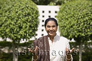 Asia Images Group - woman outside, smiling