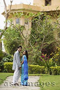Asia Images Group - young couple in garden