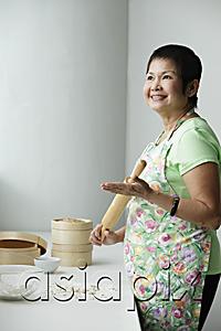 AsiaPix - Mature Chinese woman making Dim Sum
