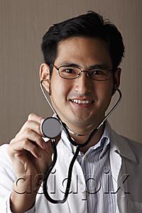 AsiaPix - head shot of male doctor with stethoscope