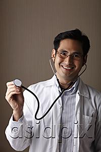 AsiaPix - male doctor wearing a stethoscope and smiling