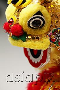 AsiaPix - Yellow lion head, Chinese New Year decoration
