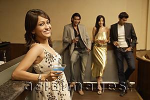Asia Images Group - young adults at a bar