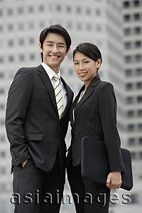 Asia Images Group - Portrait of business colleagues smiling