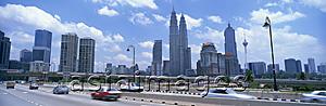 Asia Images Group - Kuala Lumpur skyline from the highway, Malaysia