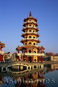 Asia Images Group - Taiwan,Kaohsiung,Lotus Lake,Dragon and Tiger Pagodas