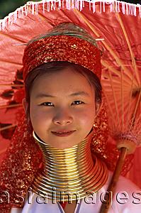 Asia Images Group - Thailand,Chiang Rai,Long Neck Karen Hilltribe,Long Neck Girl