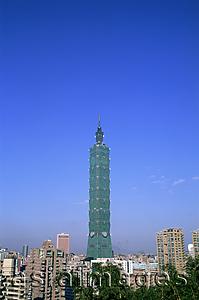 Asia Images Group - Taiwan,Taipei,City Skyline and Taipei 101 Skyscraper (1667 feet)