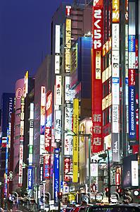 Asia Images Group - Japan,Tokyo,Shinjuku,Night Lights on Shinjuku Dori