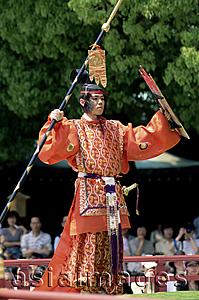 Asia Images Group - Japan,Tokyo,Meiji Jingu Shrine,Meiji Jingu Spring Grand Festival Celebration,Bugaku Dancer