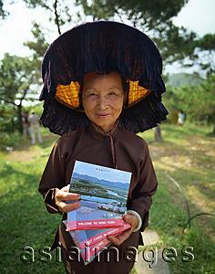 Asia Images Group - China,Hong Kong,New Territories,Hakka Woman at the Kam Tin Walled Village