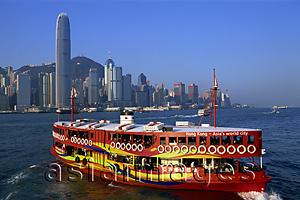 Asia Images Group - China,Hong Kong,Star Ferry and City Skyline