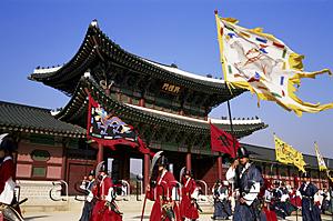 Asia Images Group - Korea,Seoul,Gyeongbokgung Palace,Changing of the Guard Ceremony