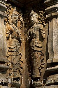 Asia Images Group - Thailand,Chiang Mai,Statue Detail at Wat Jet Yot