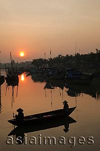 Asia Images Group - Vietnam,Hoi An,Thu Bon River at Sunrise