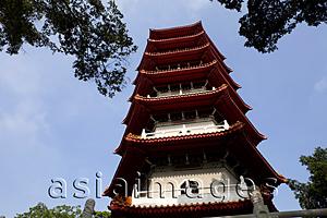 Asia Images Group - Singapore,Pagoda in the Chinese Garden