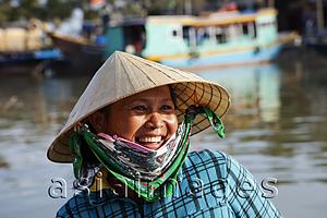 Asia Images Group - Vietnam,Hoi An,Portrait of Woman