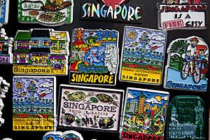 Asia Images Group - Singapore,Chinatown,Souvenir Fridge Magnets
