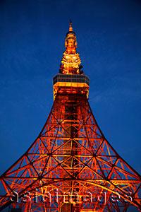 Asia Images Group - Tokyo Tower at night. Japan
