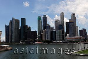 Asia Images Group - Skyline of Financial District and Marina Bay, Singapore