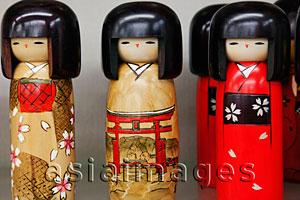 Asia Images Group - Traditional Japanese Kokeshi dolls
