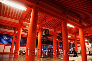 Asia Images Group - Miyajima Island, interior of Itsukushima Shrine, Japan