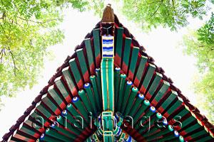Asia Images Group - Tibetan Lama Temple or Yonghe Gong, roof detail, Beijing China