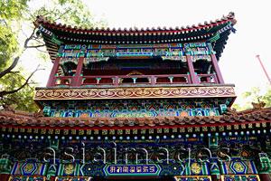 Asia Images Group - Pavilion in the Tibetan Lama Temple or Yonghe Gong, Beijing, China