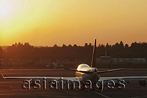 Asia Images Group - Airplane ready to take off. Narita Airport, Japan