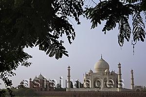 Asia Images Group - Wide shot of the Taj Mahal, Agra, India