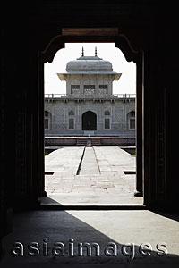 Asia Images Group - View through an archway of the  Itmad-ud-Daulah's Tomb or 