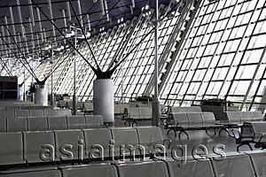 Asia Images Group - Seating area in Shanghai Pudong International Airport, China