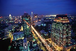 Asia Images Group - Thailand, Bangkok, Modern Buildings, Sathorn Road