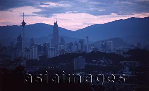Asia Images Group - Malaysia, Kuala Lumpur, sunrise over the capital city.