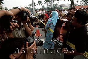 Asia Images Group - Malaysia, Kuala Lumpur, anti-government protest.