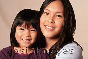 Asia Images Group - Young woman and young girl, portrait