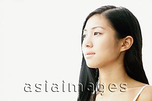 Asia Images Group - Young woman, profile