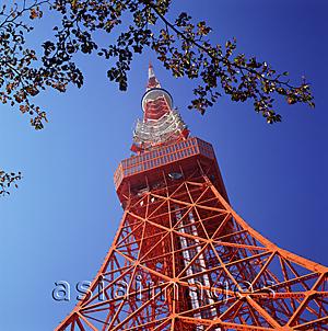 Asia Images Group - Japan, Tokyo, Tokyo Tower, modelled after the Eiffel Tower