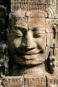 Asia Images Group - Cambodia, Angkor Thom, the face of Avalokitecvera