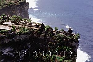 Asia Images Group - Indonesia, Bali, Ulu Watu Temple, aerial shot