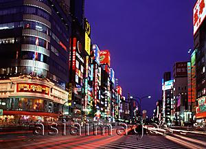 Asia Images Group - Japan, Tokyo, Shinjuku, busy junction at dusk